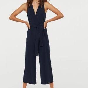 H&m navy blue jumpsuit shop
