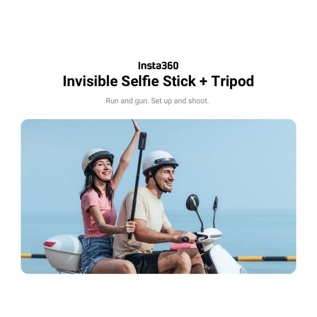 INSTA360 2in1 INVISIBLE STICK (Category: Tripods & Monopods) located in Makati City. Submitted by marizacost86218 (Listing ID 1299666581, Image 2). Description: INSTA360 2 IN 1 INVISIBLE SELFIE STICK PLUS TRIPOD 1) Designed for: Insta360 Ace/Ace Pro/ONE RS ,GO 3/ONE X3/X2, ONE R, ONE X or EVO Compatible Model : Ace/Ace Pro/GO3, X3, ONE X2, ONE RS/ RS 1-Inch 360 edition NOTE: For Ace/Ace Pro (A 1/4" three-prong adapter + magnetic quick release is 