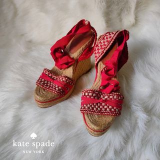 KATE SPADE NEW YORK | Espadrille High Wedge - Weave Ankle Strap