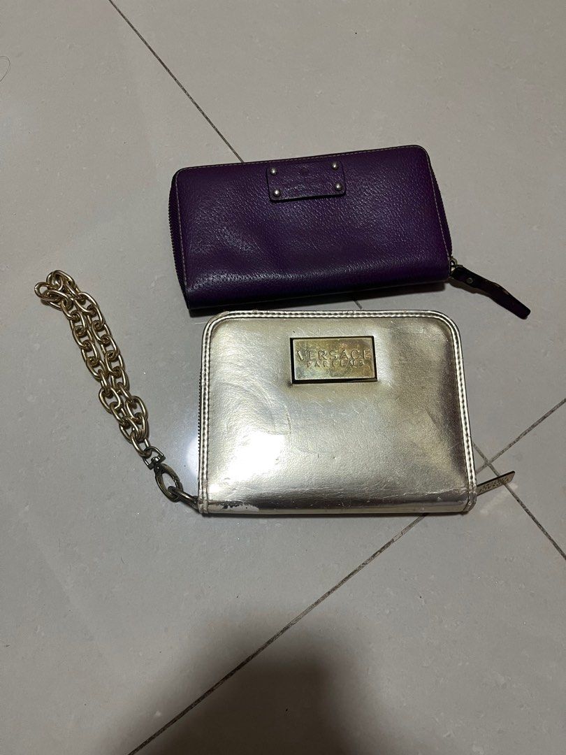 Kate Spade Wallet Versace Parfums Ladies Lady s Lady Girls Girl Women Women s Woman s Woman Fashion long Wallets Card Holder Purse Pouches Luxury