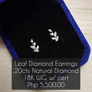 Leaf Diamond Earrings