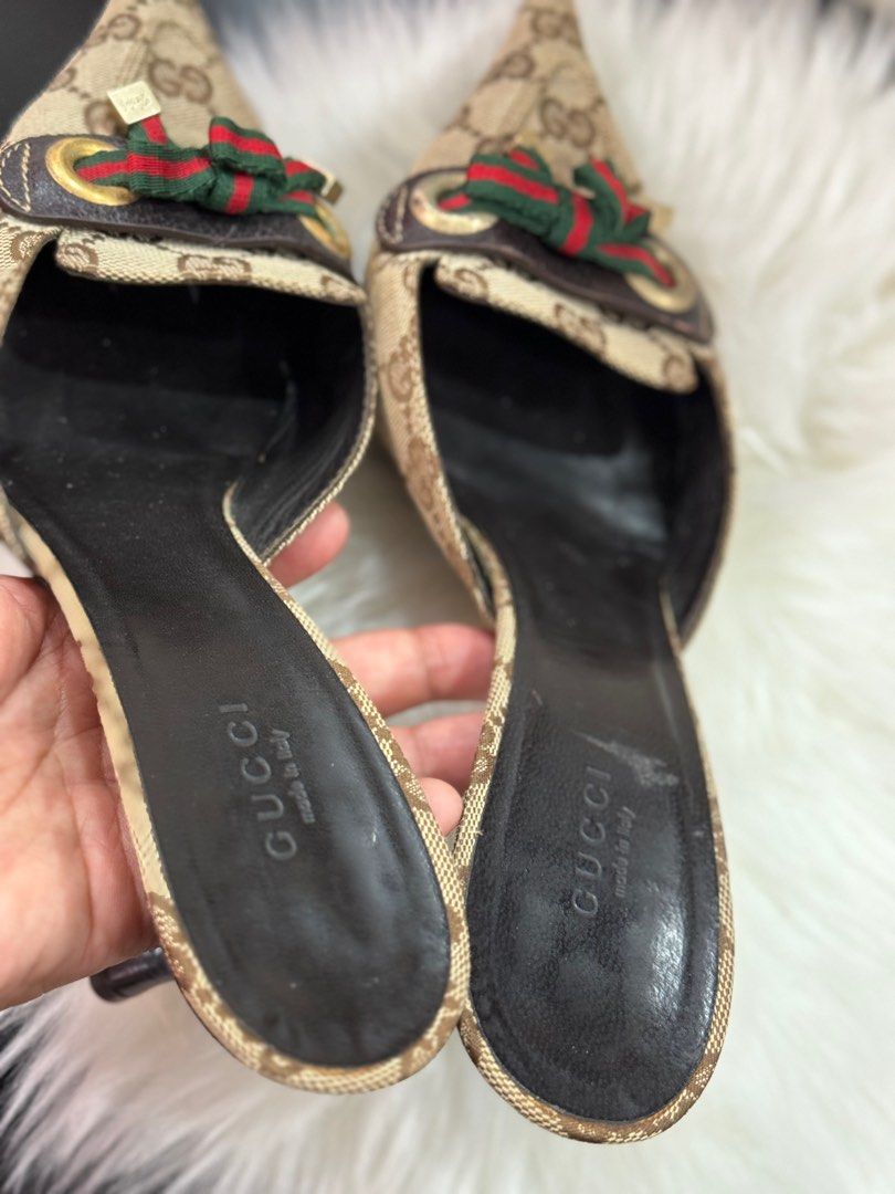 Lightly Used Authentic Gucci Sandals Women s Fashion Footwear Heels on Carousell