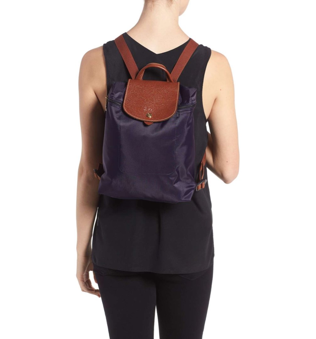 Longchamp le pliage LIMITED original M backpack bilberry Luxury Bags Wallets on Carousell