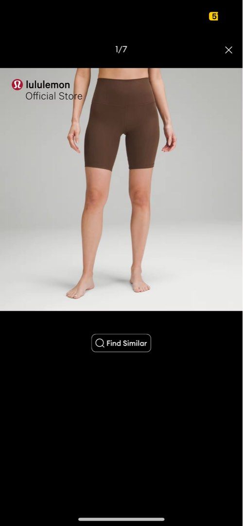 lululemon Women s Align Ribbed High Rise Short 8 yoga shorts