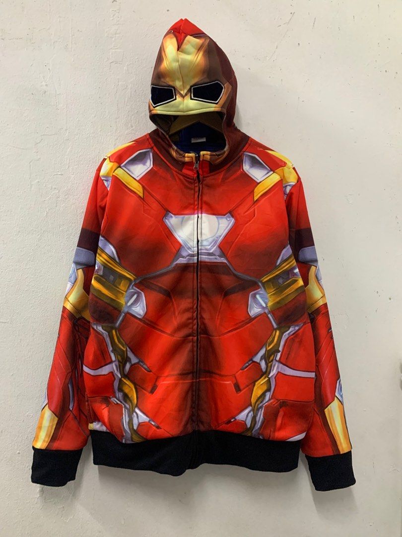 Marvel Reversible Zipper Hoodie Ironman Captain America