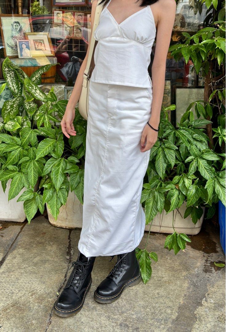 Silk midi skirt xs cheap
