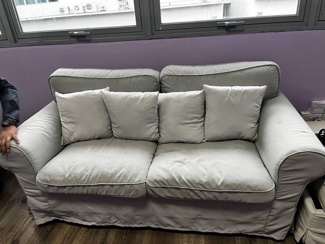MOVING OUT SALE Ektorp Sofa with Footstool