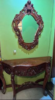 Narra Mirror and Console