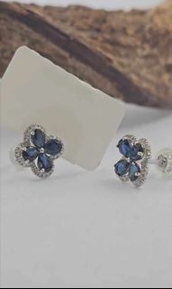 Natural Sapphire Earring