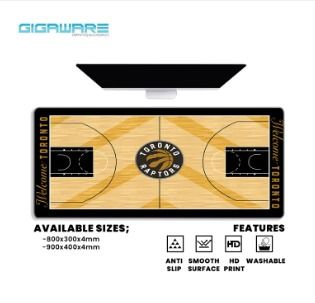 NBA Court Design Extended Mousepad Deskmat Large Gaming Mouse pad