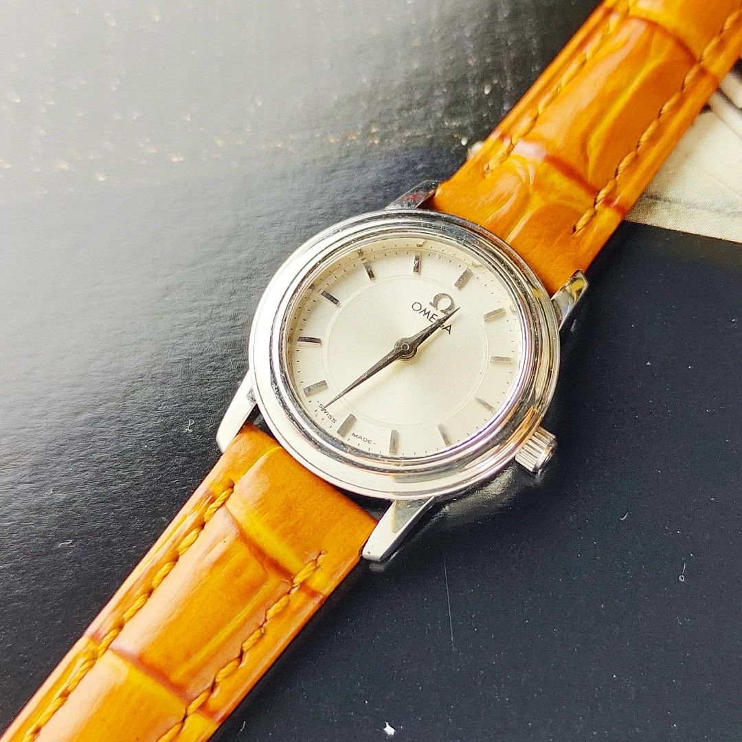 Omega De Ville Ladies (Category: Women's Watches) located in Manila. Submitted by ab.authentic.collection (Listing ID 1299668220, Image 2). Description: Available for Sale Omega De Ville Ladies - Ref. 595.1055 - 26mm x 22mm from lugs to lugs - Quartz; keeps time - With free travel leather pouch included - Original Tang Buckle, AM Leather - Unit only - Open for Authentication Open for Meetups (Sure buyer) Price: 39,000.