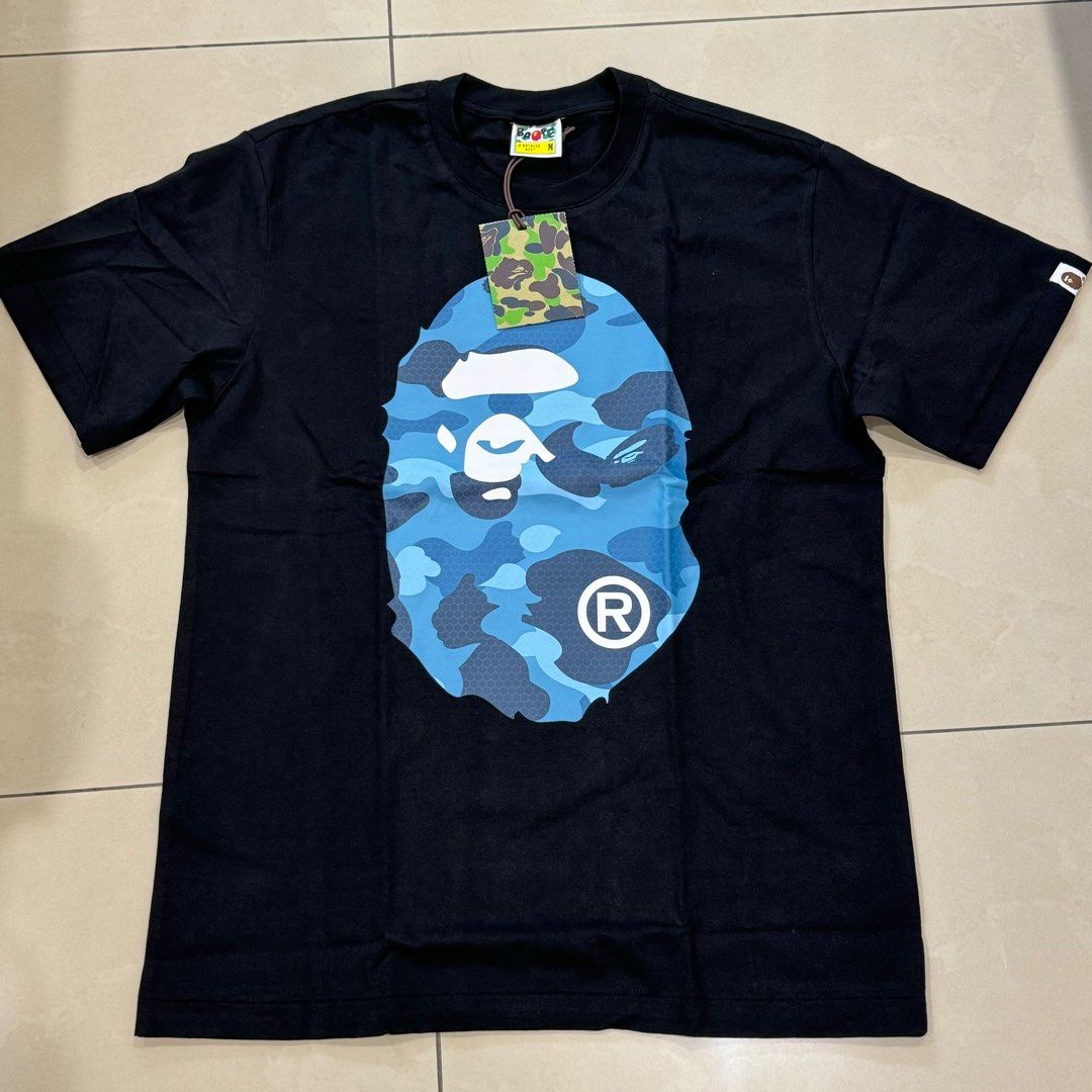Bape t shirt blue shop