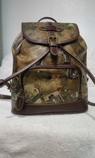 Original Teenie Weenie String PVC Leather Backpack