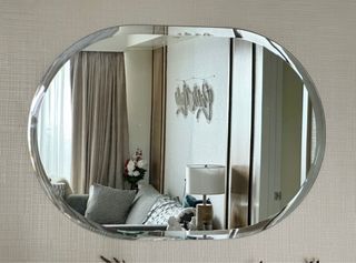 Oval Wall Mirror Beveled