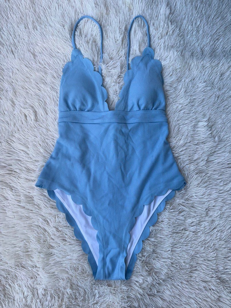 Powder Blue One Piece Swimsuit (Category: Bikinis & Swimsuits) located in Imus. Submitted by rhuxzel (Listing ID 1184129066, Image 3). Description: With pads Super nice fabric Never been used, nilabhan lang po..