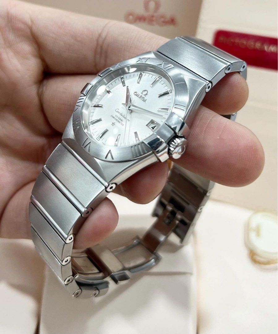 Pre Owned Omega Constellation 35mm Automatic Steel Bracelet Year 2023 Full Set