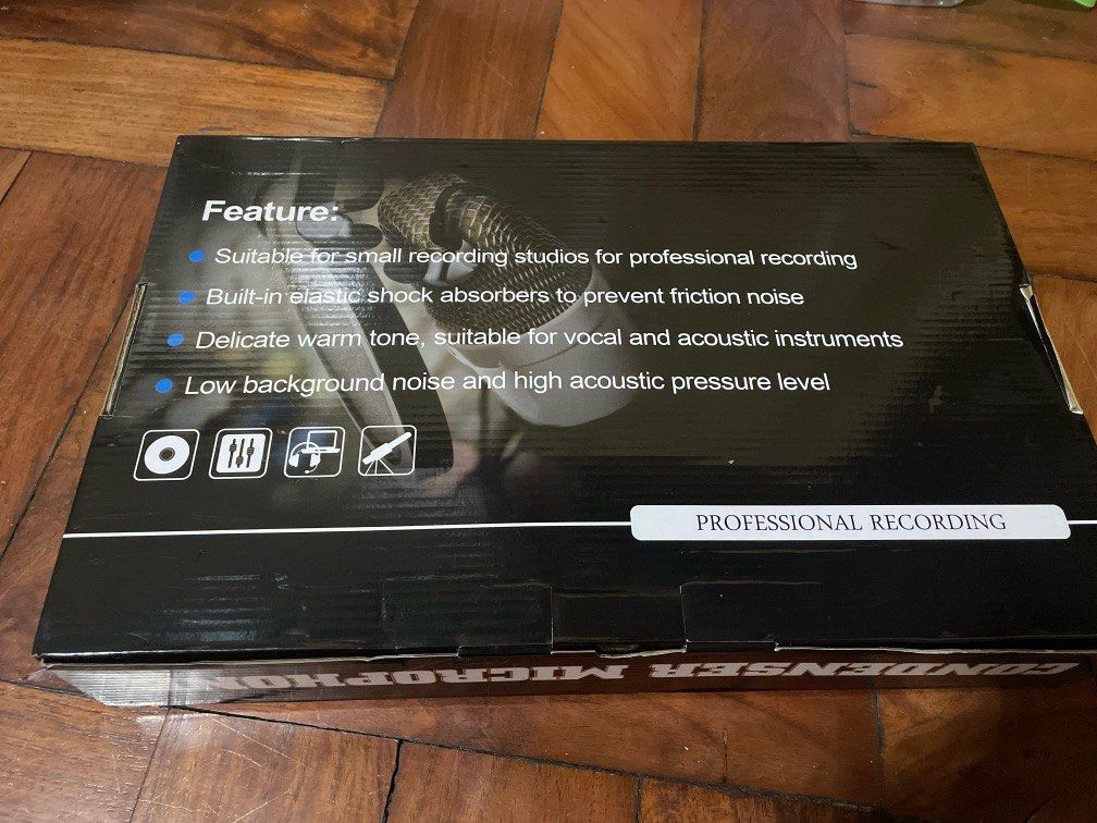 Professional condenser microphone (Category: Everything Else Others) located in Caloocan City. Submitted by all.for.less (Listing ID 1299727041, Image 2). Description: Singing Live Sound Card Professional Condenser Microphone Legendary Vocal Condenser Microphone With patented audio reference companding For crystal clear sound.
