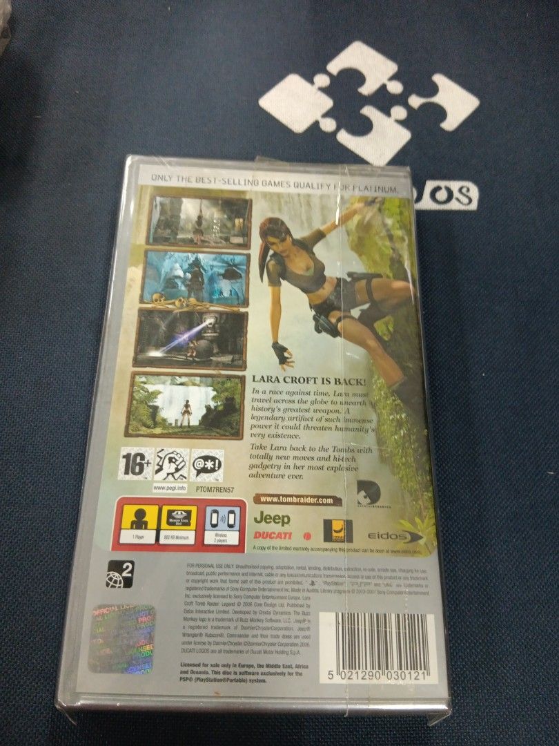 PSP Lara Croft Tomb Raider Legend (Category: PlayStation) located in Manila. Submitted by ayinong0453384 (Listing ID 1299648882, Image 2). Description: item is in excellent condition sealed pm for order.