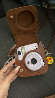 Purple Instax Mini 11 💜 FREE FILMS, CLEAR CASE, AND LEATHER BAG