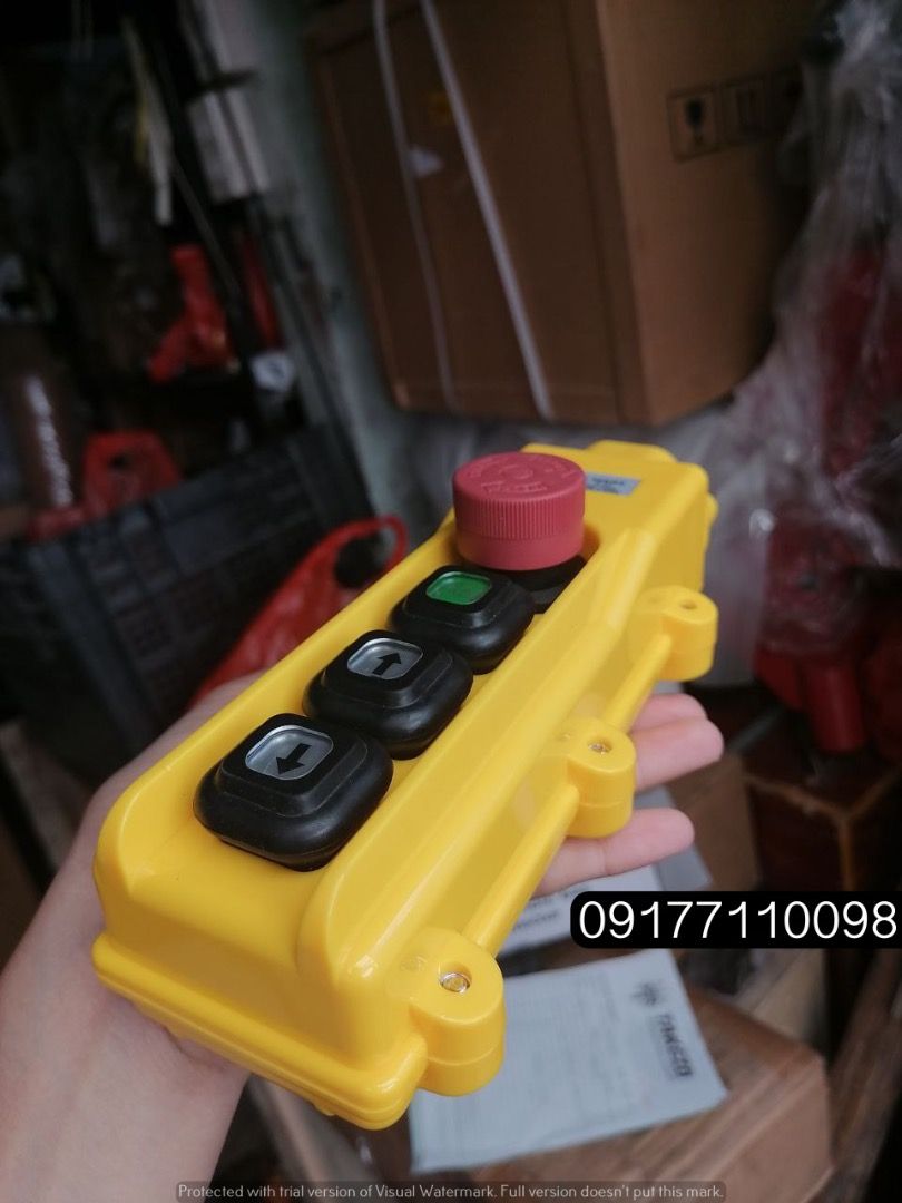 Push Button for Electric Hoist (Category: Construction Tools & Equipment) located in Manila. Submitted by joeyroque09 (Listing ID 1299640501, Image 2). Description: push button for electric hoist Specs: 2 way up down Price: 2,200/pc .