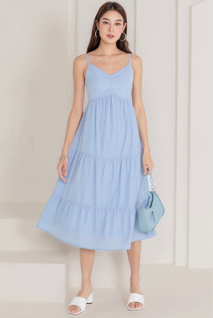Shopsassydream Jimi Dress Cornflower Blue, Women's Fashion, Dresses & Sets,  Dresses on Carousell