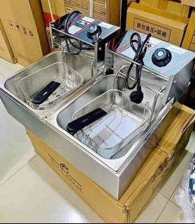 Stainless Steel Electric Double Deep Fryer