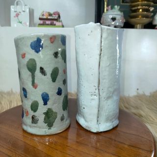 Stoneware Small Cylindrical Vase