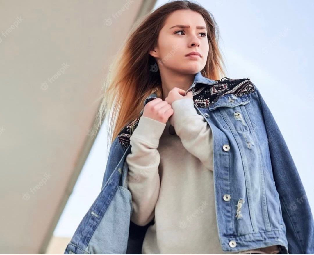Stradivarius denim jacket discount