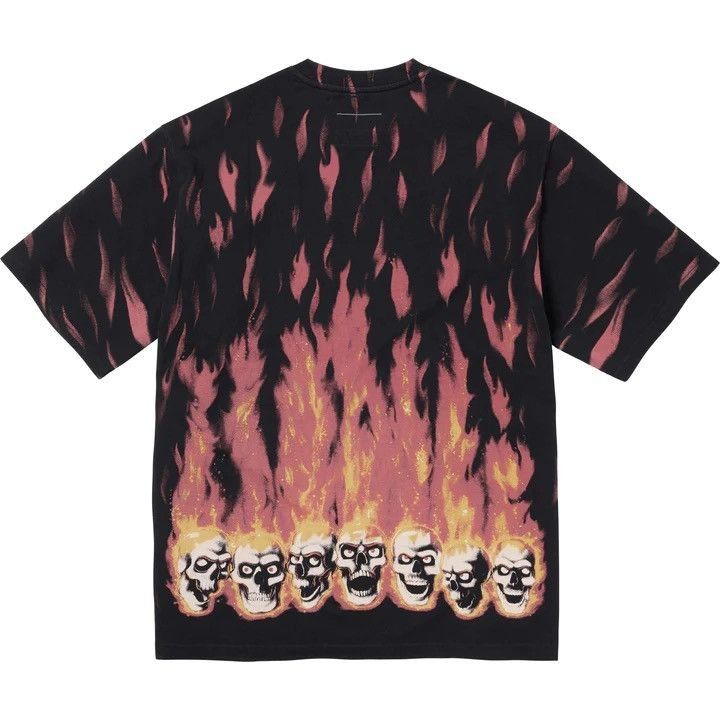 Supreme flame tee cheap