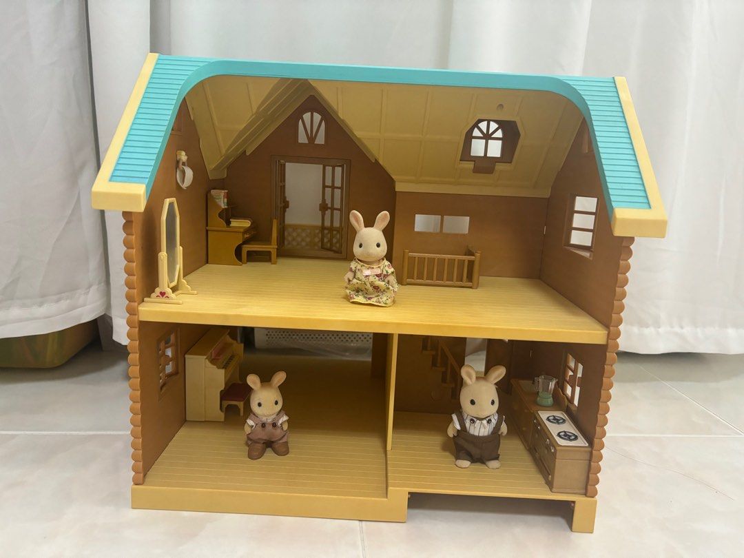 Sylvanian families house blue roof new arrivals