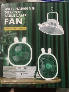 Table Lamp and Desktop Fan