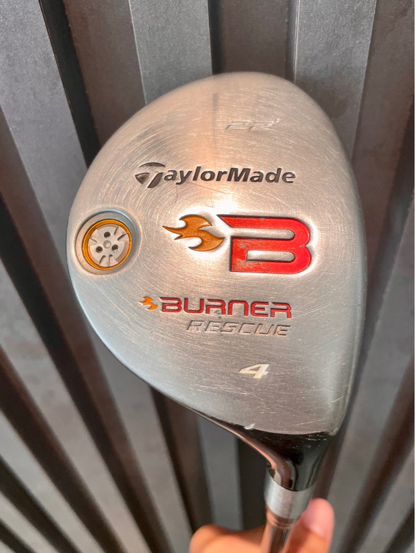 Taylormade Burner Hybrid Utility Rescue 4 22 degree loft Sports Equipment Sports Games Golf on Carousell