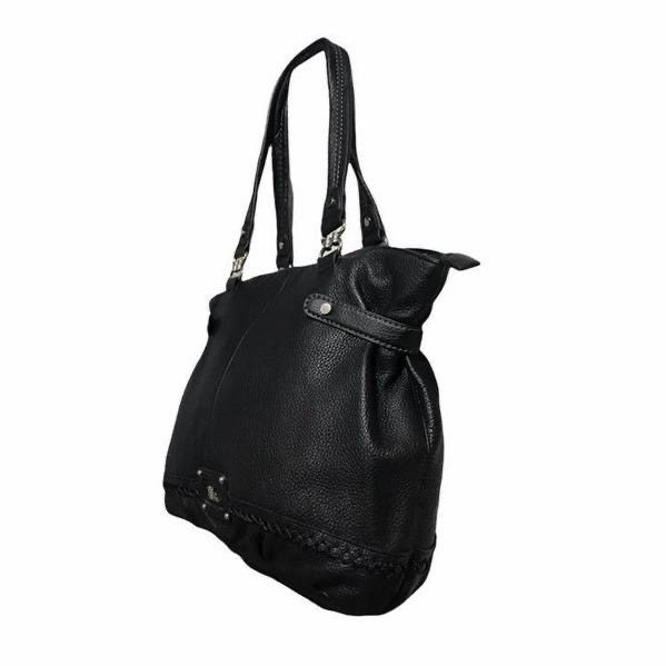 The Sak Medium Black Leather Shoulder Bag (Category: Luxury Bags & Wallets) located in Quezon City. Submitted by bluebellaonlineshop (Listing ID 1299645645, Image 3). Description: L 15" H 11" W 5" Handle 11" Pre Owned Leather Silver ware material Zip Closure 1 Magnetic pocket at the back 1 Zip Pocket inside 2 Open Pocket Inside.