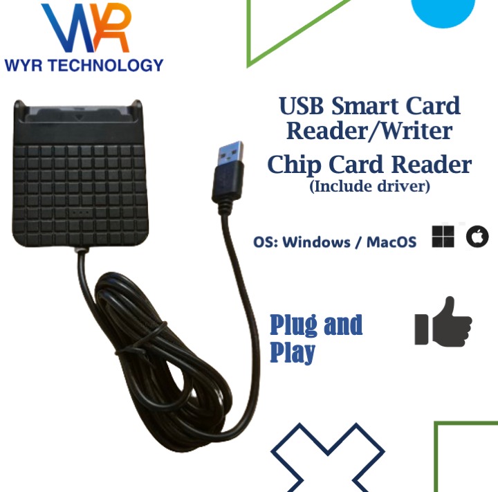 USB Smart Card Reader Writer/ Chip Card Reader Writer Plug & Play ...