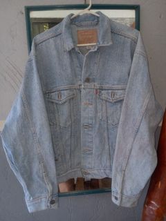Vintage LEVIS 507 acid wash denim jacket