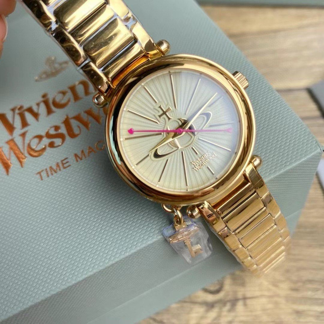 Gold vivienne westwood watch 2025