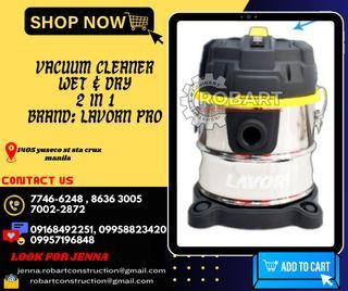 wet and dry  vacuum cleaner  2 in 1  vacuum extractor & blower   model: DOZZY 20XS brand: LAVOR PRO