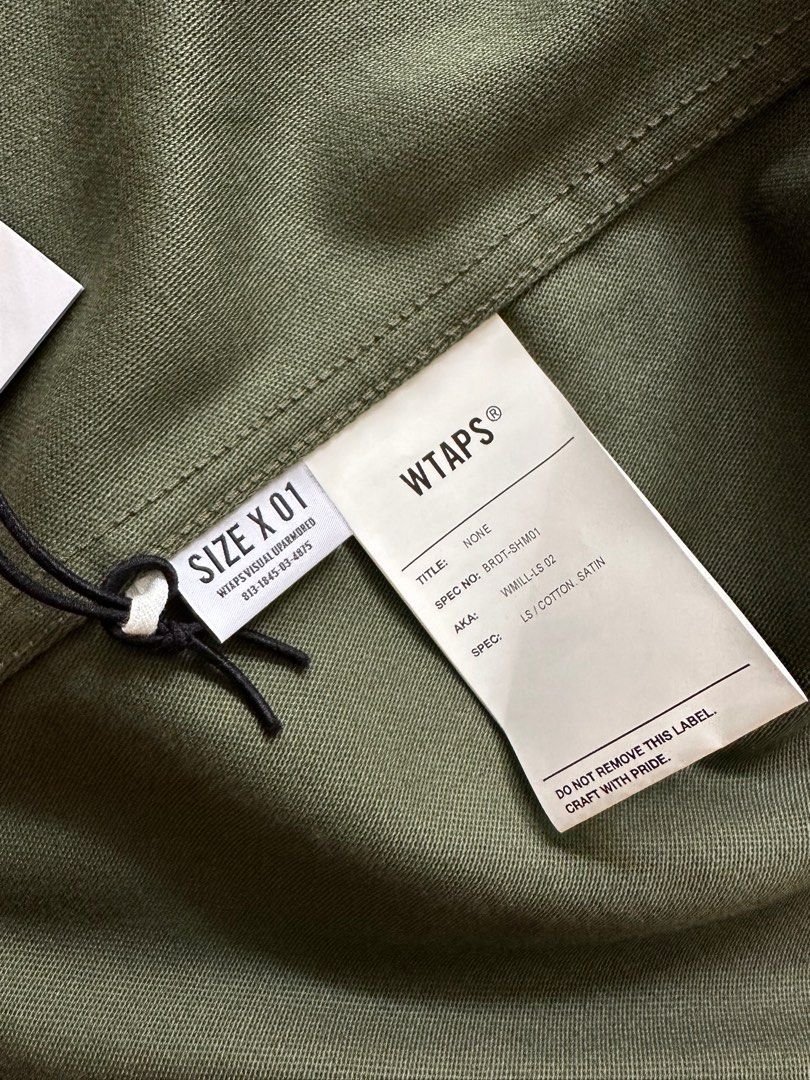 WTAPS LS Cotton Satin Shirt WMILL-LS02, Men's Fashion, Tops & Sets