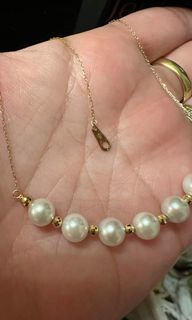 18k Akoya pearl necklace