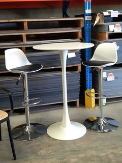 Swivel bar stool & table, 3pcs set 10,800-11k | open for single or bulk order