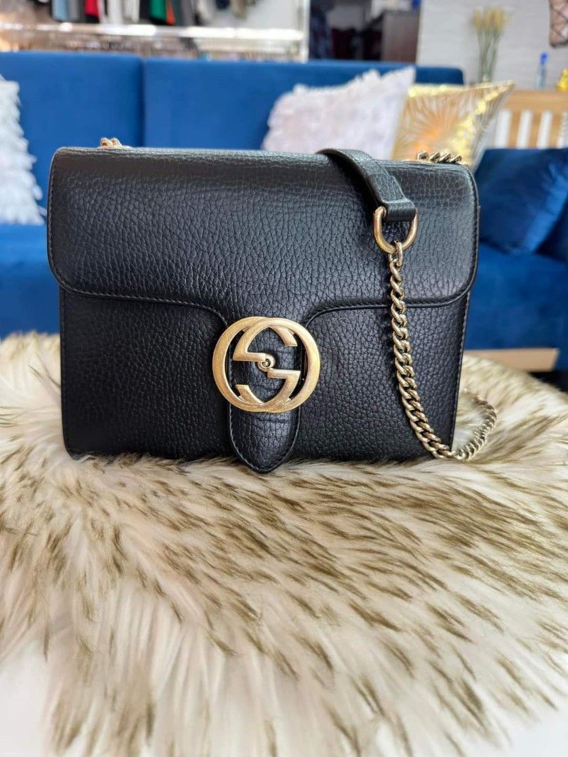 34 000 fix price plus sf Orig Gucci interlocking G small bag Rank A