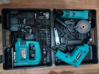 3 in 1 MAKITA Corded Powertools (Drill, Grinder and Jigsaw)