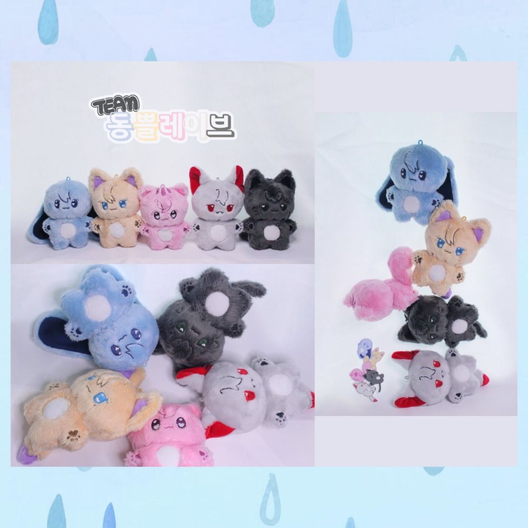 PLAVE バンビ ウノ Eunho bamby ぬいぐるみ 10cm 4点 PLAVE ウノ イェジュン バンビ ハミン ノア ぬいぐるみ 10cm