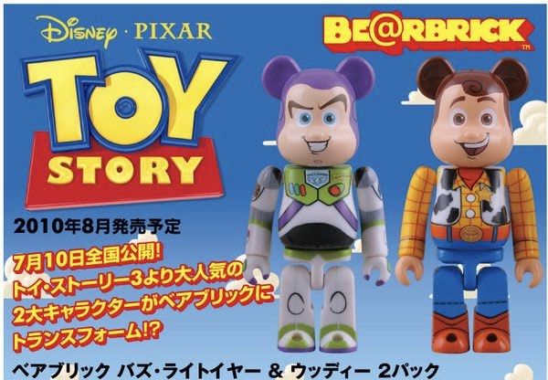 極罕) Bearbrick 100% Toystory 巴斯胡迪Buzz & Woody set be@rbrick 