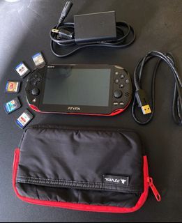 🎮 PS Vita Slim 🎒 FREE Sony PlayStation Bag, Game Cards ⚡️ Charger (Price is slightly negotiable; RFS: Decluttering)