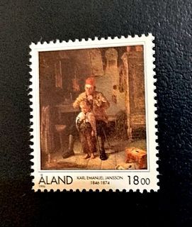 Aaland 1996 - Paintings - The 150th Anniversary of the Birth of Karl Emanual Jansson 1v. (mint) COMPLETE SERIES