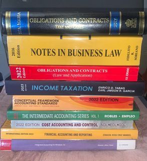 Accounting and Law books