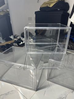 Acrylic Shoe Box Storage 3pcs