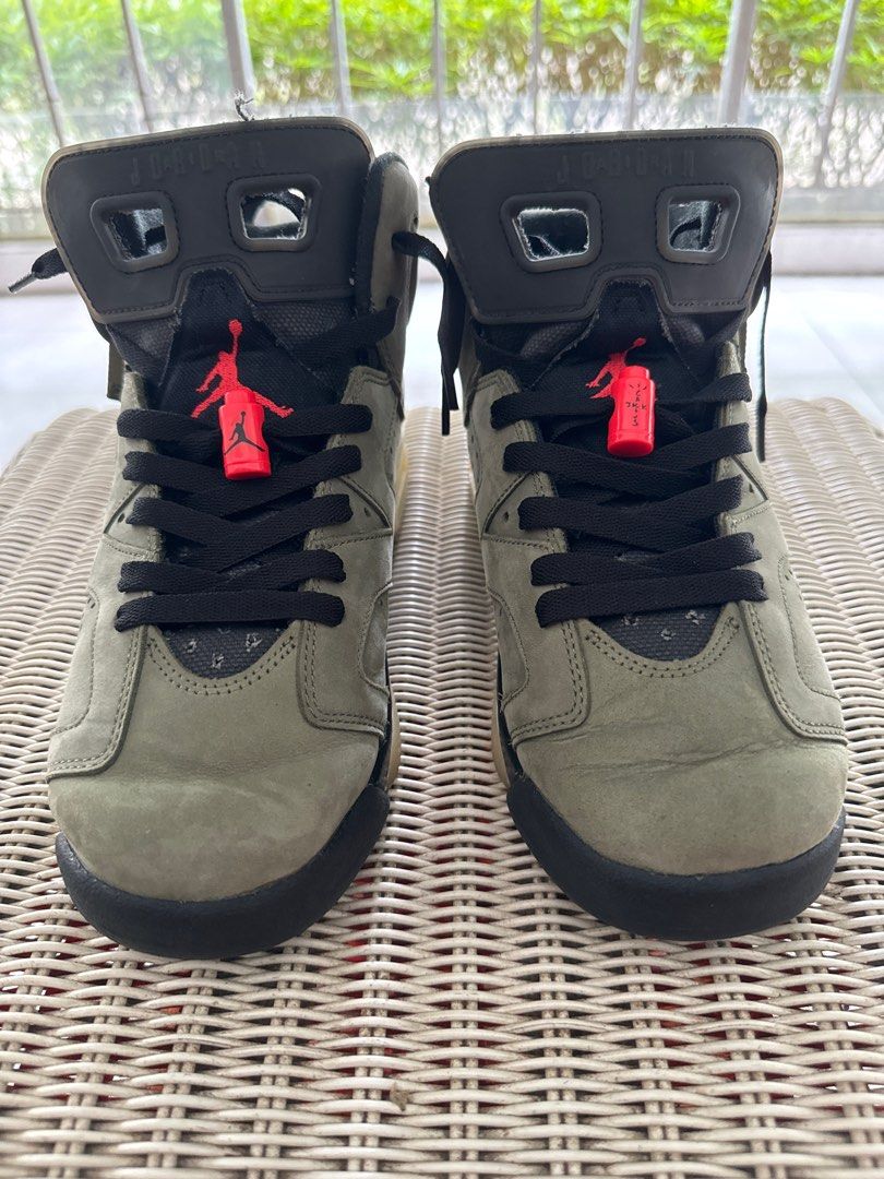 travis scott x air jordan 6 medium olive