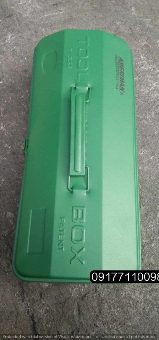 Ameriman Tool Box (Category: Construction Tools & Equipment) located in Manila. Submitted by joeyroque09 (Listing ID 1299790169, Image 1). Description: Ameriman Tool Box Size : 360 x 100 x 150 Price : 460 .